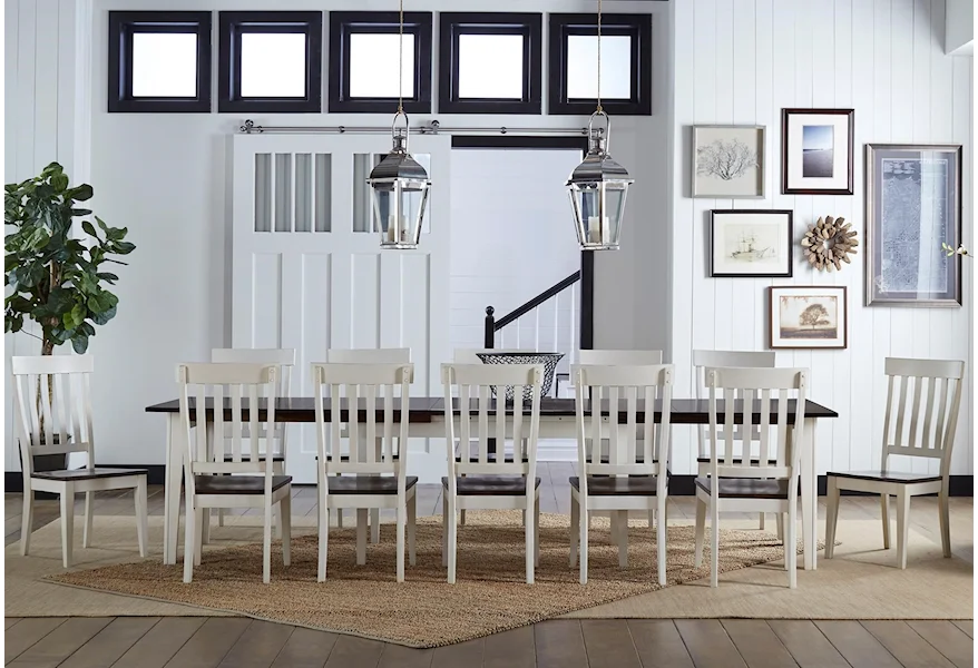 Toluca 13 Piece Dining Set by AAmerica at Esprit Decor Home Furnishings